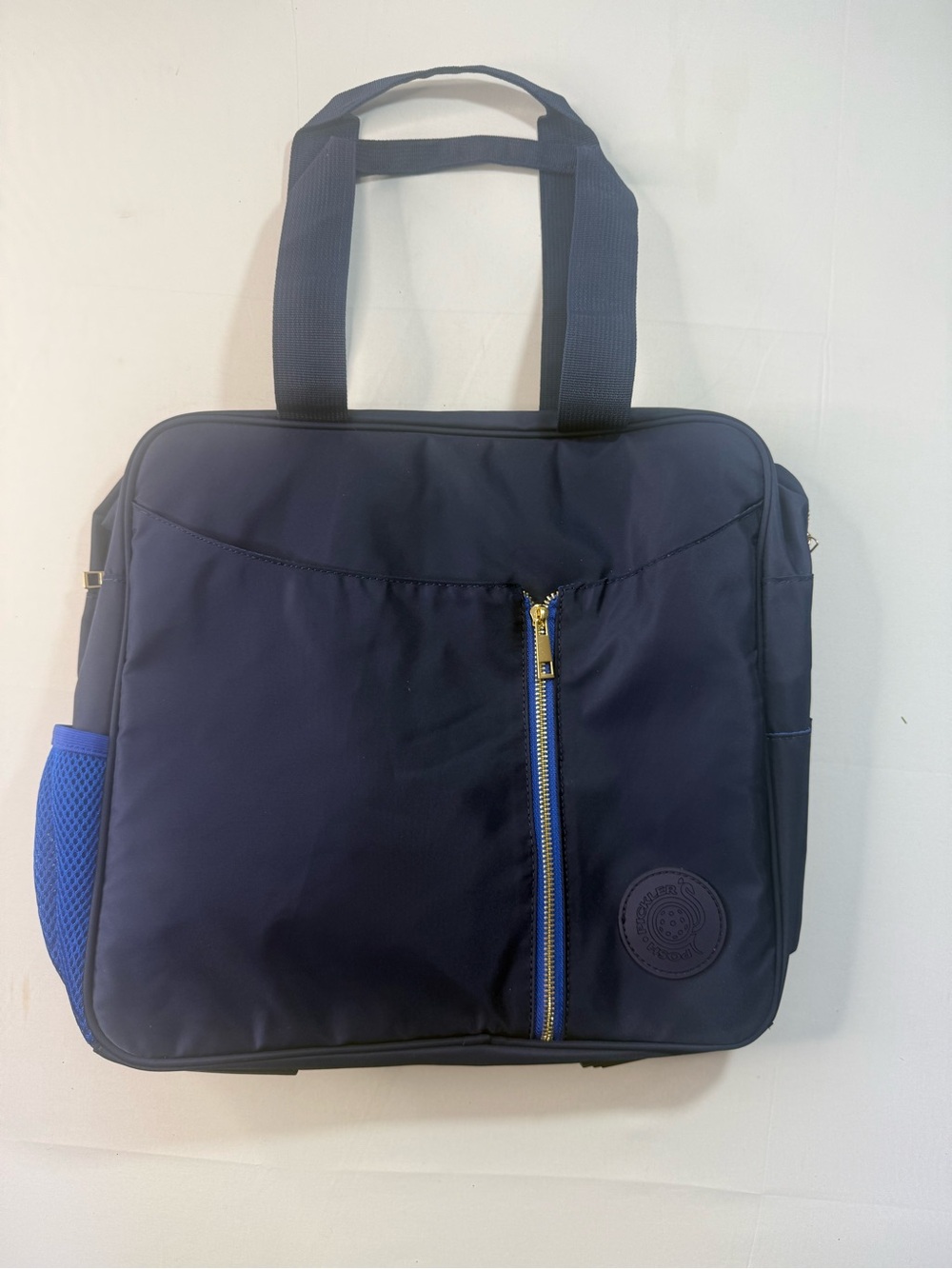 Navy Blue Travel Tote Bag with Contrast Zip - Women's Travel Bag